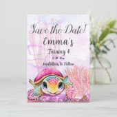 ウミガメ4歳の誕生日、海中 セーブザデート (スタンド正面)