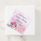 ウミガメ4歳の誕生日、海中 フェイバータグ (インサイチュ)