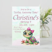ウミガメ4歳の誕生日、海中 招待状 (スタンド正面)