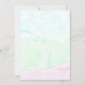 ウミガメ4歳の誕生日、海中 招待状 (裏面)