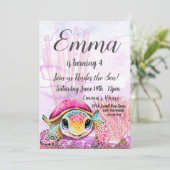 ウミガメ4歳の誕生日、海中 招待状 (スタンド正面)