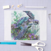 ウミガメ4 薄葉紙 (クラフト)