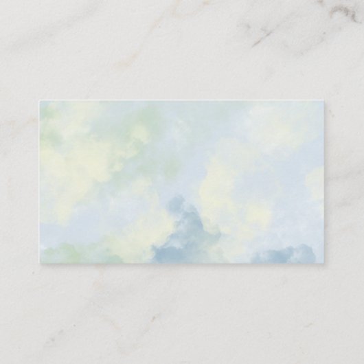 ウミガメ – おむつラッフルチケット エンクロージャーカード (裏面)