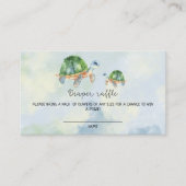 ウミガメ – おむつラッフルチケット エンクロージャーカード (正面)