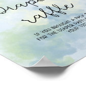 ウミガメ – おむつラッフルポスター ポスター (角)