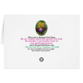 "ウミガメ"の空白のなカード (裏面横)