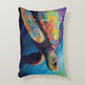 ウミガメ アクセントクッション (正面(垂直))