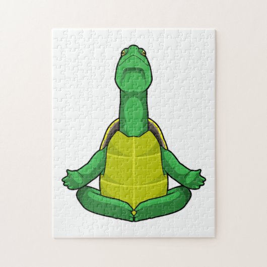 ウミガメ・アットヨガ瞑想 ジグソーパズル (縦)