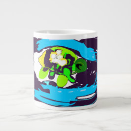 ウミガメ アート ジャンボコーヒーマグカップ