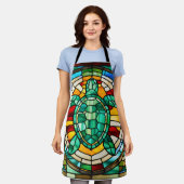 ウミガメ エプロン (着用した状態)