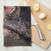 ウミガメ、エンヒドラルトリス6 キッチンタオル (四つ折り)