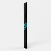 ウミガメ・オン・ブラック Case-Mate iPhoneケース (裏面/右)