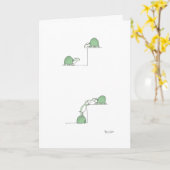 ウミガメ カード (黄色い花)