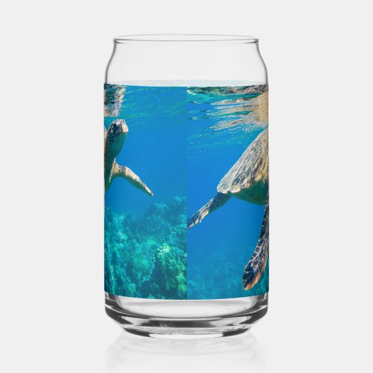 ウミガメ ガラス缶 (左)