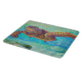 ウミガメ – ガラス製カッティングボード カッティングボード (角)