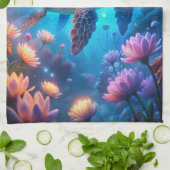 ウミガメ キッチンタオル (折り畳み)