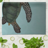 ウミガメ キッチンタオル (折り畳み)