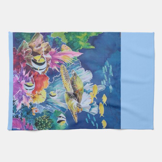 ウミガメ キッチンタオル (横)