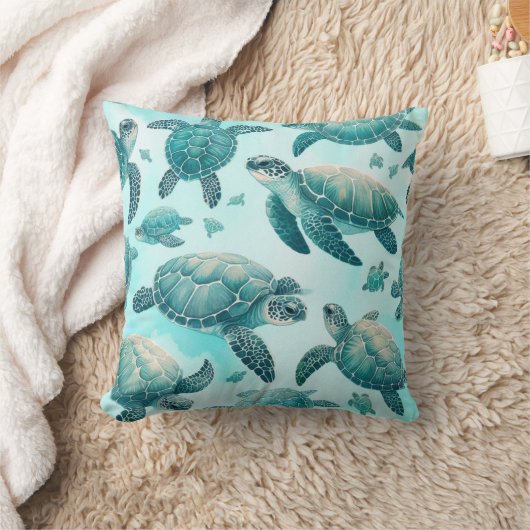 ウミガメ クッション (ブランケット)
