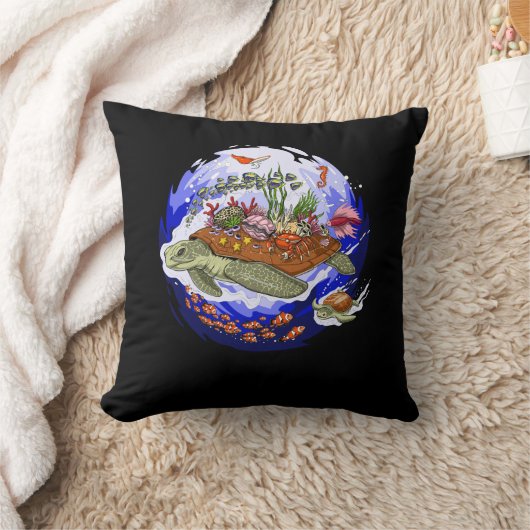 ウミガメ クッション (ブランケット)