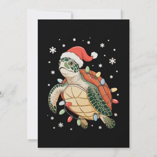 ウミガメ クリスマス ライト Xmas ハット ホリデー  (正面)