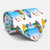 ウミガメ、サーフボード ネクタイ (ロール)