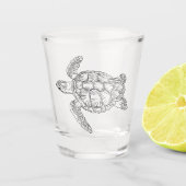 ウミガメ ショットグラス (正面)