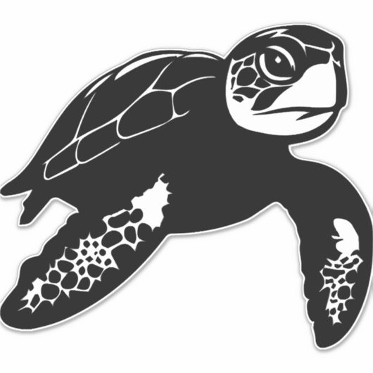 ウミガメ – シール (正面)