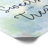 ウミガメ – スイーツとお菓子の赤ちゃんシャワー ポスター (角)