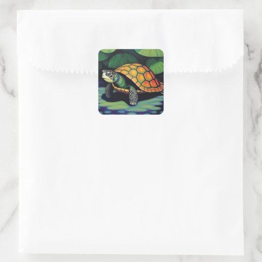 ウミガメ スクエアシール (バッグ)