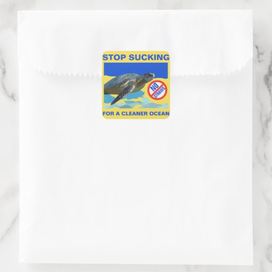 ウミガメ スクエアシール (バッグ)