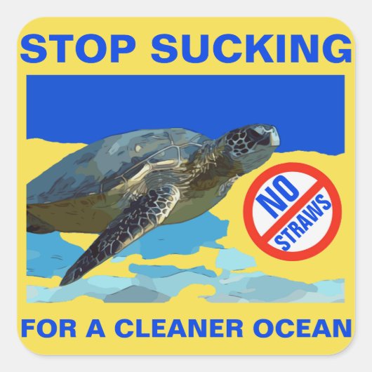 ウミガメ スクエアシール (正面)