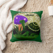 ウミガメ、スパークリー枕 クッション (ブランケット)