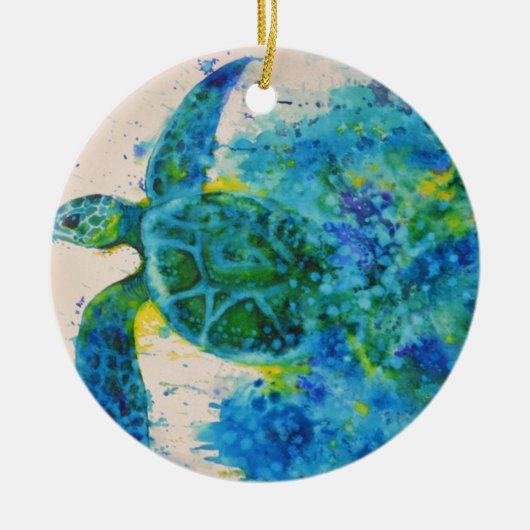 ウミガメ セラミックオーナメント (正面)