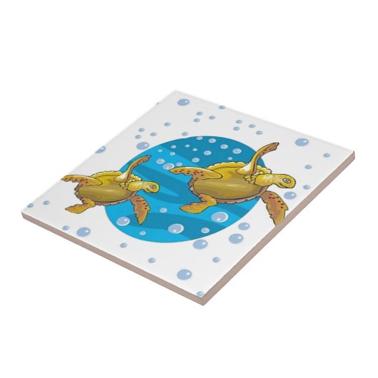 ウミガメ タイル (側面)