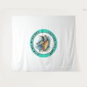 ウミガメ タペストリー (正面(横))