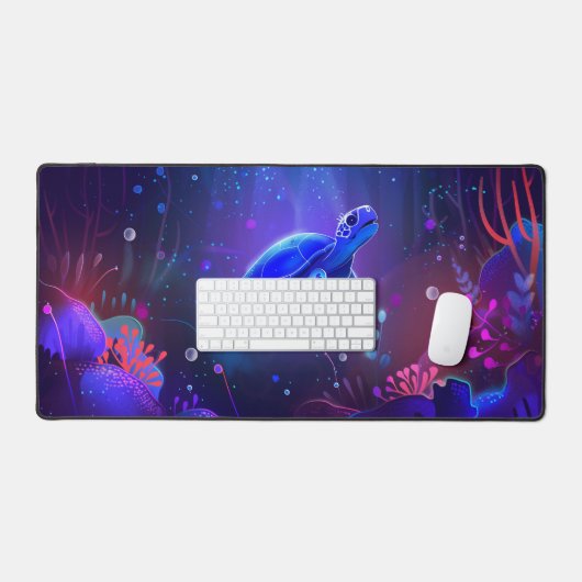 ウミガメ デスクマット (キーボード&マウス)