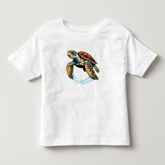 ウミガメ トドラーTシャツ (正面)