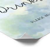 ウミガメ – ドリンク ポスター (角)