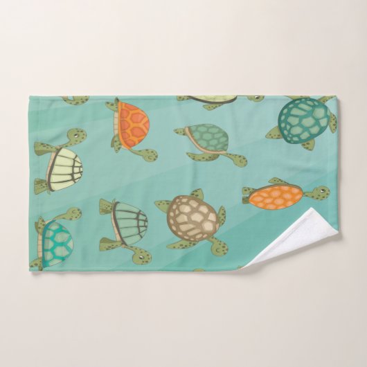 ウミガメ バスタオルセット (ハンドタオル)
