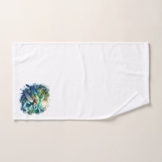 ウミガメ バスタオルセット (ハンドタオル)