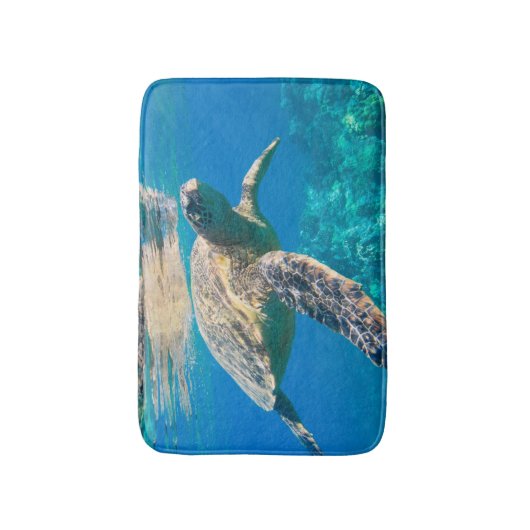ウミガメ バスマット (正面縦)