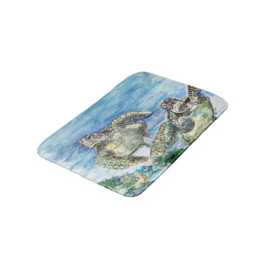 ウミガメ バスマット (アングル)