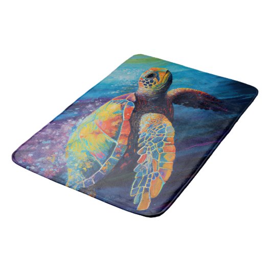 ウミガメ バスマット (アングル)