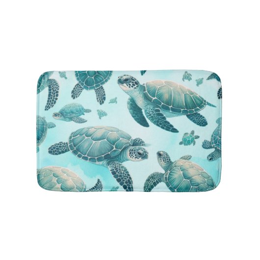 ウミガメ バスマット (正面)