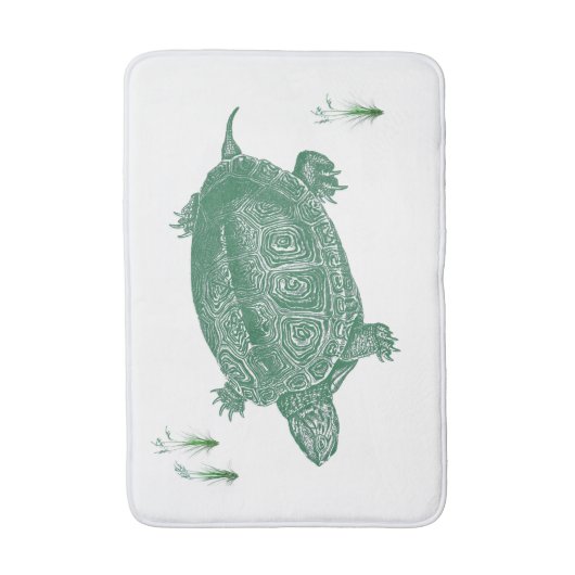 ウミガメ バスマット (正面縦)