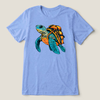 ウミガメ バックパッカー トライブレンドTシャツ