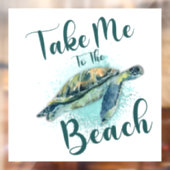 ウミガメ、ビーチに連れて行け ウィンドウサイン (シート2)