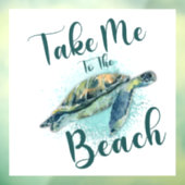 ウミガメ、ビーチに連れて行け ウィンドウサイン (シート3)