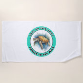 ウミガメ ビーチタオル (正面)